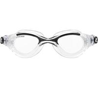 Cressi Man Flash Goggles - Separate Eyepiece Swimming Goggles with Fogproof, Scratchproof, Anti-UV Lenses, Clear/Frame Clear Black - Clear Lens, One Size
