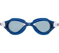 Cressi since 1946 - Flash - Goggles with Separate Lenses perfect for Swimming Pool Snorkelling and Triathlon, Anti Fog_Scratch_UV Protection - Blue Metal/White_Smoked Lens - One Size