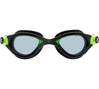Cressi since 1946 - Flash - Goggles with Separate Lenses perfect for Swimming Pool Snorkelling and Triathlon, Anti Fog_Scratch_UV Protection - Black/Lime_Smoked Lenses - One Size