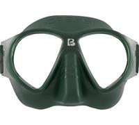 Cressi since 1946 - Force Mask - Separate Polycarbonate Lenses and Soft TPR Face Mask Ideal Snorkelling Surface Swimming and Beach Holidays - Green Elastic Strap Coral Black - One Size - Adult