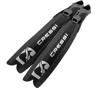 Cressi since 1946 - Gara Turbo Boost Fins - Innovative Long Fin with Closed Heel Ideal for Intermediate to Advanced Free Diving, Apnea and Spearfishing, Black, EU 36/37_UK 3.5/4, Unisex