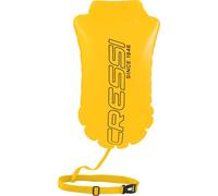 Cressi since 1946 - Glide Swim Buoy - Signaling Buoy, Inflatable, Practical and Compact for Maximum Visibility of Swimmers, Snorkelers, and Triathletes in the Sea or Open Water - Yellow - 28L