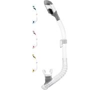 CRESSI since 1946 - Minidry snorkel for kids and youth with splash guard dry valve flexible tube and quick purge system for sea snorkelling and junior water activities