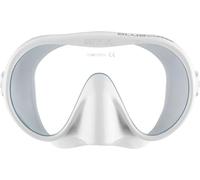 Cressi since 1946 - Musa Frameless Diving Mask for Adults - Wide Vision Single Lens - Low Internal Volume - Pure Soft Silicone - White - One Size - Designed in Italy
