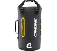 Cressi since 1946 - Ocelot Dry Bag - Unisex Dry Waterproof Bag for Sea, Boat and Water Activities, Available in Small, Medium and Large Sizes, Black/Yellow 20 L