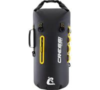 Cressi since 1946 - Ocelot Dry Bag - Unisex Dry Waterproof Bag for Sea, Boat and Water Activities, Available in Small, Medium and Large Sizes, Black/Yellow 30 L