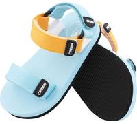 Cressi since 1946 - Rainbow Sandals - Innovative Colourful Beach Sandals for Children Ideal for Beach Walks Home and Travel - Turquoise/Orange - 28 EU 10 UK Child