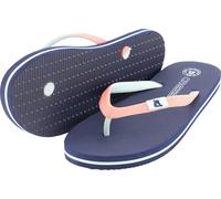 Cressi since 1946 - St Tropez Flip Flops - Perfect for Beach, Sea, Pool, Gym, Leisure, Quick Drying, Soft Shock Absorbing, Non Slip, Navy/Pink - 7/8 UK