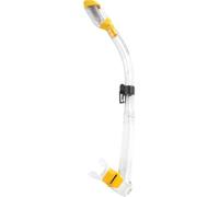 CRESSI since 1946 - Supernova Dry Snorkel for Diving Freediving and Sea Exploration with Splash Guard Purge Valve Silicone Mouthpiece Quick Clip Attachment Unisex Adult