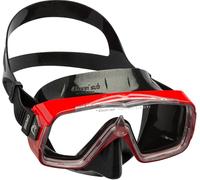 Cressi Sirena Mask - Premium Diving Mask, Black / Red