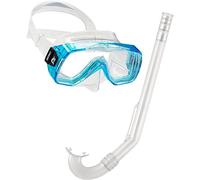 Cressi Sirenetta & Minigringo Unisex Children's Diving Set, Aquamarine/Transparent