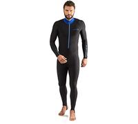 Cressi Skin 1 Mm Long Sleeve Back Zip Neoprene Suit Black XL Men
