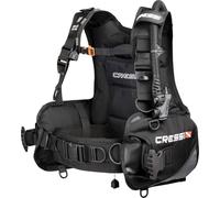 Cressi Solid Plus BCD L - Buoyancy Compensator Device Diving Jacket (BCD), Classic Construction, Black, L, Unisex