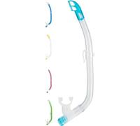 Cressi Top Snorkel - Small breathing tube, Transparent/Aquamarin