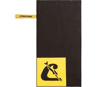Cressi Towel Microfibre Double Face Vela High Performance Incredibly Absorbent Much Superior to Standard Towels - Black/Yellow S (40x80 cm), Unisex
