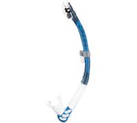 Cressi Unisex-Adult, Alpha Ultra Dry Snorkel Ideal for Snorkelling Apnea and Diving, Blue/Light Blue, One Size