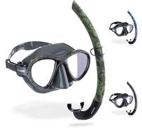 Cressi Unisex Adult Metis & Corsica Snorkeling Combo Set - Green Camouflage, Uni