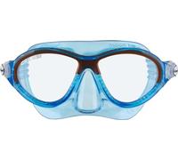 Cressi Kids Moon Snorkeling Mask, Blue/Orange, 5-10 Years