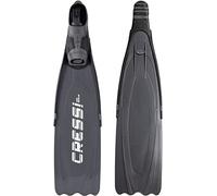 Cressi Unisex Gara Modular Nery Diving Fins, Black/Silver, Size 40/Size 41