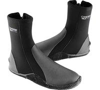 Cressi Unisex Isla Premium Neoprene 3mm Boots, Black With Blue Logo, X-Small UK