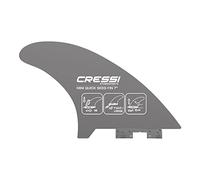 Cressi Unisex Mini Quick Skeg 7'' Rigid removable fin, Grey, 18 cm UK