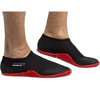 Cressi Unisex Minorca Premium Neoprene 3 Mm Shorty Boots, Black/Sole Red, M - 7/7.5 EU
