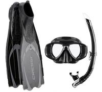 Cressi Unisex Pluma Bag Snorkelling Packages, Black/Silver, 35 36 UK