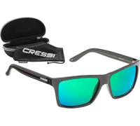 Cressi Unisex Rio Sports Sunglasses, Black/Lens Green, Uni