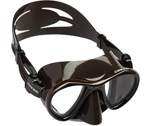 Cressi Unisex's Metis Mask for Freediving and Underwater Photos, Minimum Internal Volume, Brown, One Size
