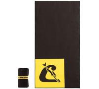 Cressi Vela Towel Microfibre Double Face Pool Beach Gym Lightweight Soft Incredibly Absorbent Superior to Standard Towels - Black/Yellow S (40x80 cm)