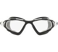 Cressi Vortex Swimming Goggles - Anti-Fog Swim Goggles with Scratch-Resistant Lenses - Flexible-Nose-Bridge Adult Swim Gear - Black/White Clear Lens