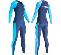 CRESSI Wahoo Lady Monopiece Wetsuit Blue/Azure 2mm S/2 - Women's One-piece Wetsuit in Premium Neoprene 1.5/2mm and Elastane Perfect for Various Water Activities, Blue/Azure, S/2