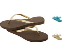 Cressi Women's Marbella Flip Flop, Brown Gold, Size 35 36 UK
