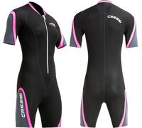 Cressi Women's Shortie Cressi Women s Playa Shorty Wetsuit Black Red Black Pink Small, Black Pink, UK
