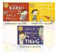 Cressida Cowell Emily Brown Children 3 Books Collection Set Pack, (That Rabbit Belongs To Emily Brown, Emily Brown and the Thing and Cheer Up Your Teddy Emily Brown)