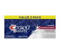 Crest 3D White Advanced Glamorous White Teeth Whitening Toothpaste, 3.3 oz, Pack of 2