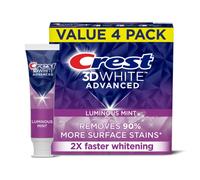Crest 3D White Advanced Luminous Mint Toothpaste 3.7 Oz (104 g) 4-Pack