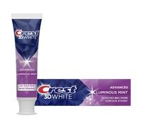 Crest 3D White Advanced Luminous Mint Toothpaste - Whitens in 5 Days, Removes Surface Stains, 3.7 oz