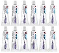 Crest 3D White Brilliance Toothpaste, Vibrant Peppermint, Travel Size, 0.85 Oz (24G) - Pack of 12