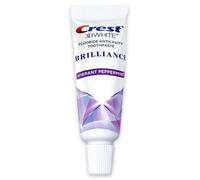 Crest 3D White Brilliance Toothpaste, Vibrant Peppermint, Travel Size, 0.85 Oz (24G) - Pack of 12
