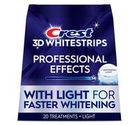 Crest 3D Whitestrips Professional Effects + LED Light - Teeth Whitening Kit, 1 Light + 20 Treatments, Each with 1 Upper/1Lower, 40 Strips - Crest 3DWh