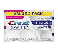 Crest 3D White Brilliance Vibrant Peppermint Toothpaste, 4.1 oz (116 g) - 2 PACK