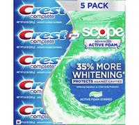 Crest Complete Advanced Flavoridetoothpaste 5 Pack 8.2 Oz Net Wt 41 Oz ()