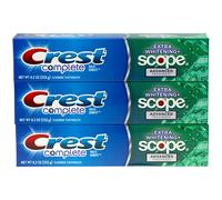 Crest Complete Multi-Benefit Fluoride Toothpaste - Extra Whitening and Scope Advanced Freshness - 8.2 oz each 3 count