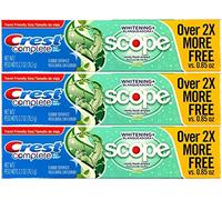 Crest Complete Multi-Benefit Whitening + Scope Minty Fresh Flavor Toothpaste 2.7 Oz, Pack of 3