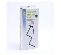 Crest Easy Grip Folding Walking Stick With Gel Handle- Green