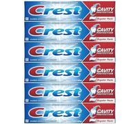 Crest Fluoride Anticavity Toothpaste, 6-Pack Regular Paste, 2.4 Oz Toothpaste Tubes, Clinically Proven Oral Care, Cavity Protection Tooth Paste, Freshens Breath, Healthy Teeth and Gums