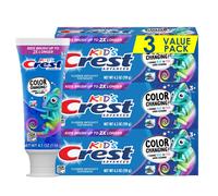 Crest Kids Advanced Fluoride Toothpaste Bubblegum Flavor 4.2 oz 3 Count Color-Changing Anticavity Toothpaste Crest Kids Toothpaste Kids Toothpas