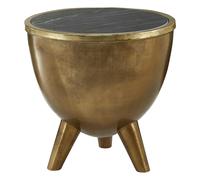 Crest Marble Large Top Table Premier Housewares Black One Size