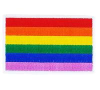 Crest Patch Rainbow Gay Rainbow Peace Flag Embroidered Iron-On Badge